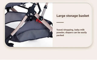 3-in-1 High-view Baby Stroller with Car Seat Foldable, Adjustable Backrest, Two-way Portable Shock-absorbing Baby Stroller