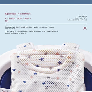 Cross-shaped Newborn Baby Bath Cushion Adjustable Anti-slip Baby Bath Net Mat Baby Bathtub Pillow Foldable Children Bathtub