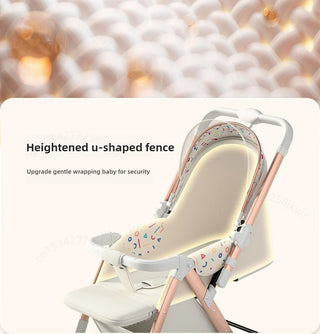 Lightweight baby stroller, high landscape stroller,can sit or lie down in both directions,suitable for babies aged 0-5 years old