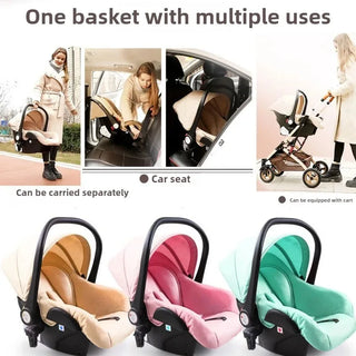 3-in-1 High-view Baby Stroller with Car Seat Foldable, Adjustable Backrest, Two-way Portable Shock-absorbing Baby Stroller