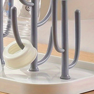 Baby Bottle Drying Rack PP Portable Milk Bottle Drainer Pacifier Dryer Baby Care Tools Feeding Bottle Drying Shelves