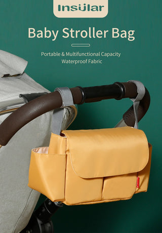 Universal Buggy Baby Pram Organizer Bottle Holder Multipurpose Baby Stroller Accessory Stroller Caddy Storage Diaper Nappy Bag
