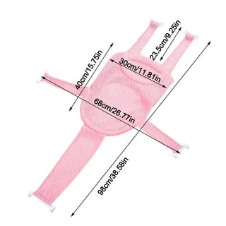 Cross-shaped Newborn Baby Bath Cushion Adjustable Anti-slip Baby Bath Net Mat Baby Bathtub Pillow Foldable Children Bathtub