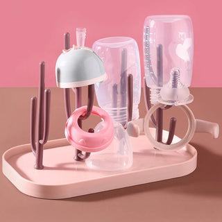 Baby Bottle Drying Rack PP Portable Milk Bottle Drainer Pacifier Dryer Baby Care Tools Feeding Bottle Drying Shelves