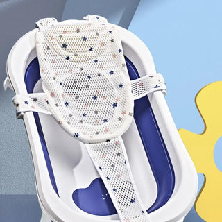 Cross-shaped Newborn Baby Bath Cushion Adjustable Anti-slip Baby Bath Net Mat Baby Bathtub Pillow Foldable Children Bathtub