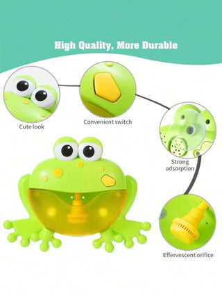Baby Bath Toys Bubble Machine Frog Music Kids Bath Toy Bathtub Soap Automatic Bubble Maker Baby Bathroom Toy for Children Gift