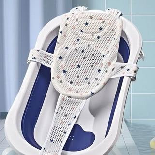Cross-shaped Newborn Baby Bath Cushion Adjustable Anti-slip Baby Bath Net Mat Baby Bathtub Pillow Foldable Children Bathtub