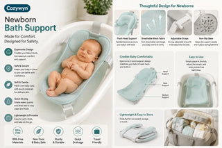 Baby Bath Tub Support for Newborns Cozywyn Baby